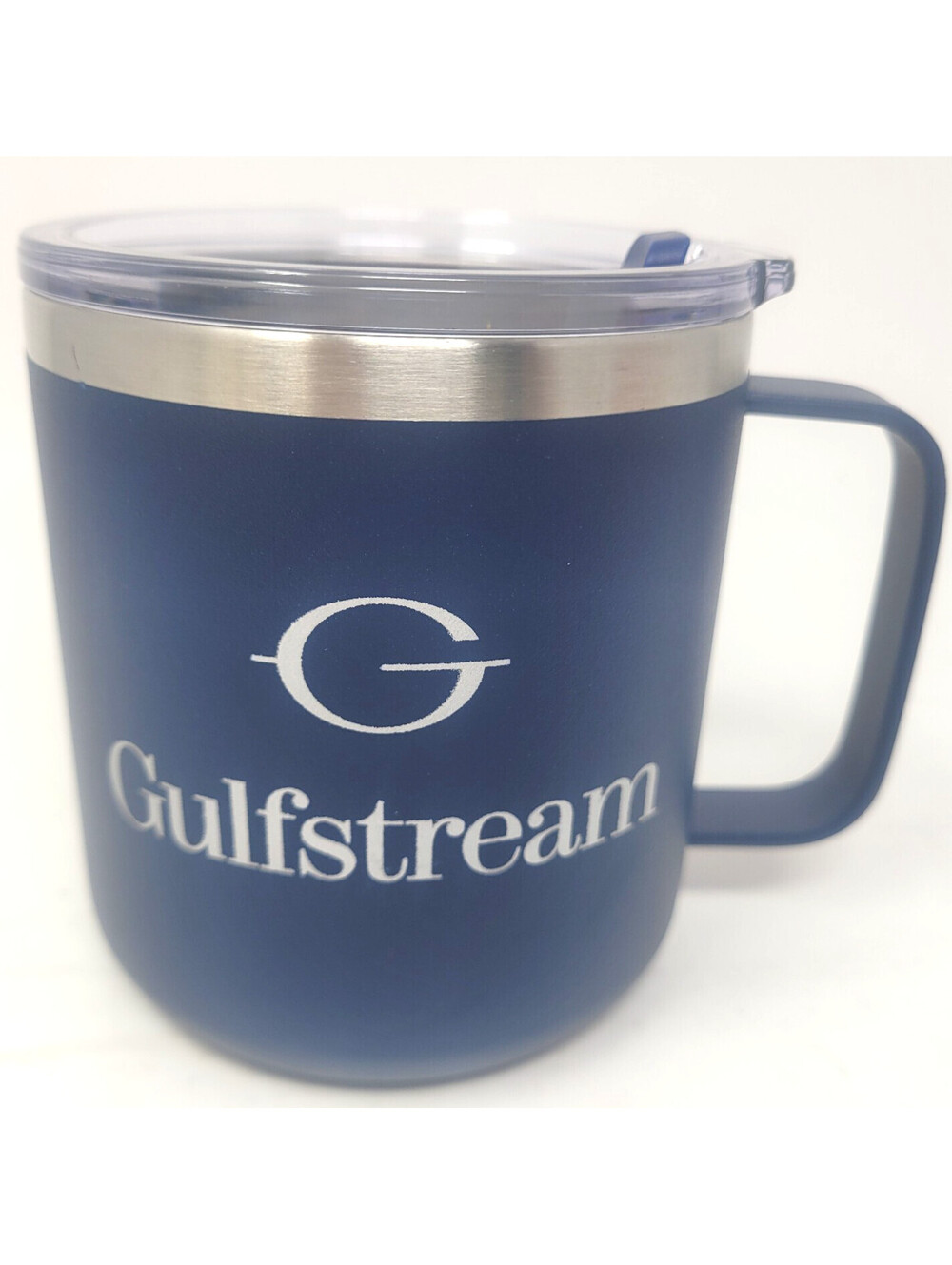 Gulfstream Aerospace Corporate Logo Navy Insulated Tumbler Mug 12oz w/ Lid